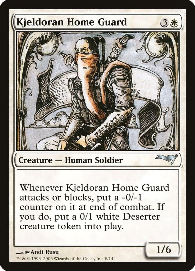 Kjeldoran Home Guard 8 card from Coldsnap Theme Deck Reprints