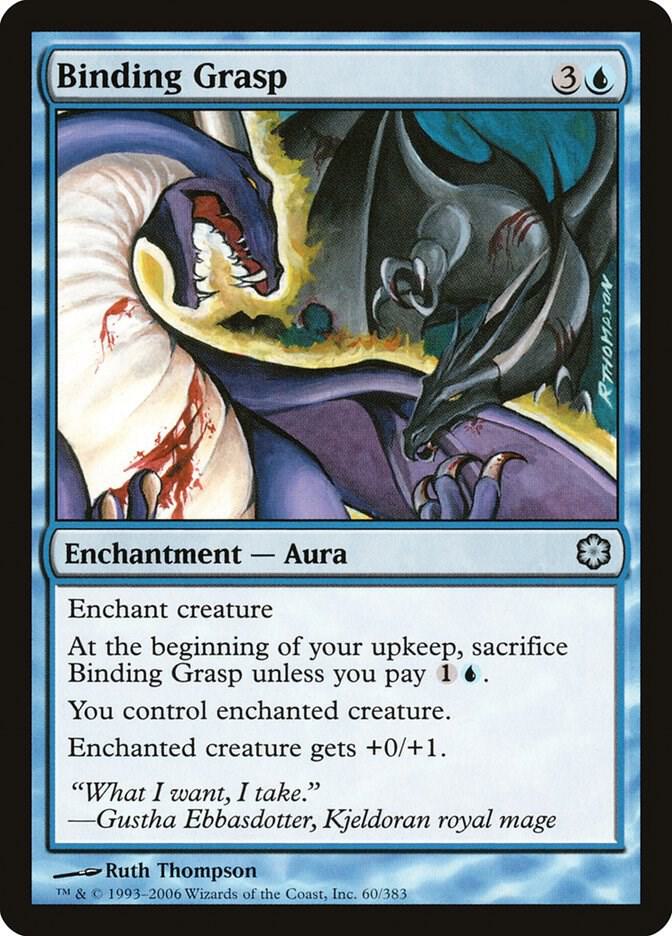 Binding Grasp 60 card from Coldsnap Theme Deck Reprints