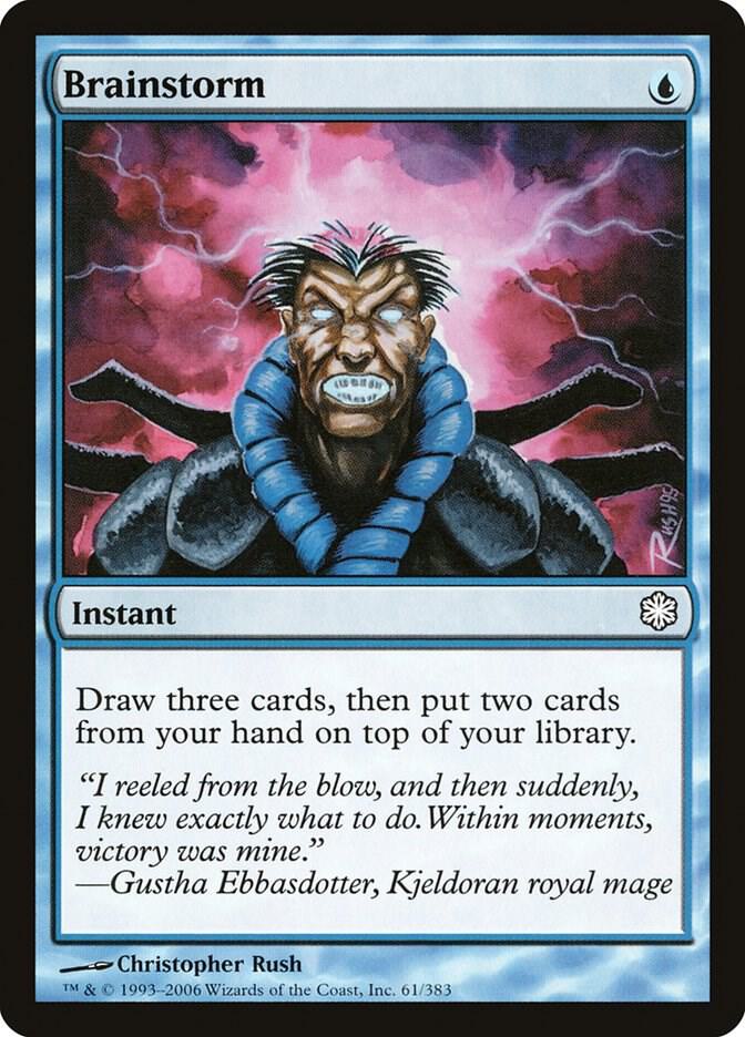Brainstorm 61 card from Coldsnap Theme Deck Reprints