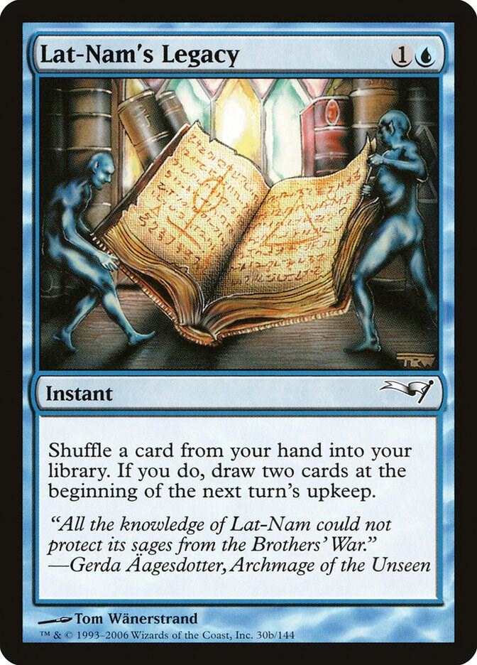 Lat-Nam's Legacy 30b card from Coldsnap Theme Deck Reprints