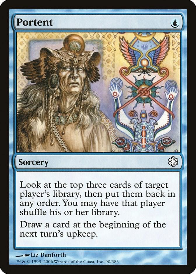 Portent 90 card from Coldsnap Theme Deck Reprints