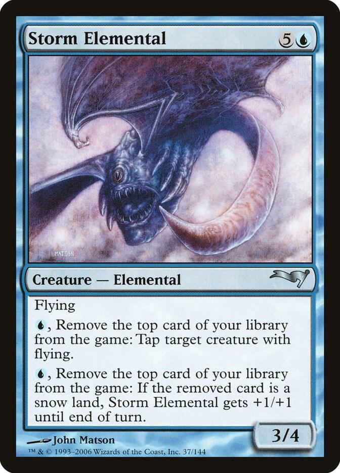 Storm Elemental 37 card from Coldsnap Theme Deck Reprints