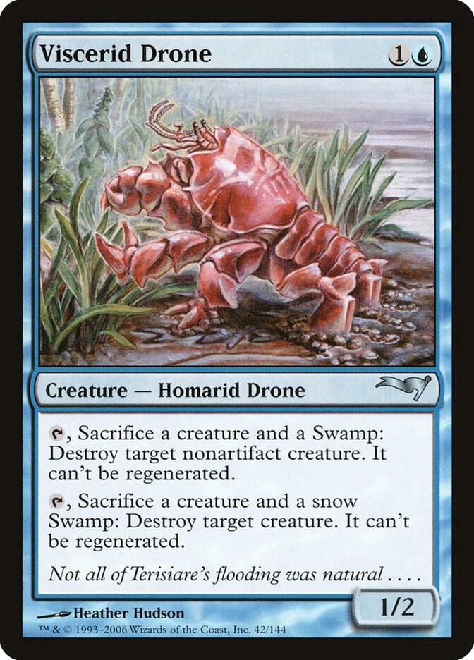Viscerid Drone 42 card from Coldsnap Theme Deck Reprints
