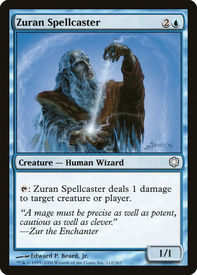 Zuran Spellcaster 112 card from Coldsnap Theme Deck Reprints