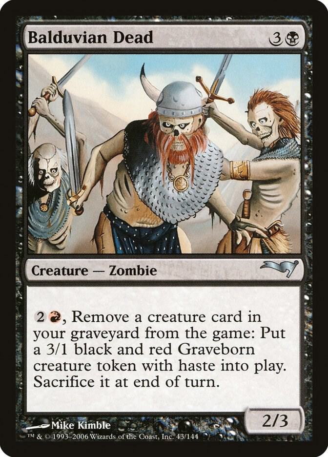 Balduvian Dead 43 card from Coldsnap Theme Deck Reprints
