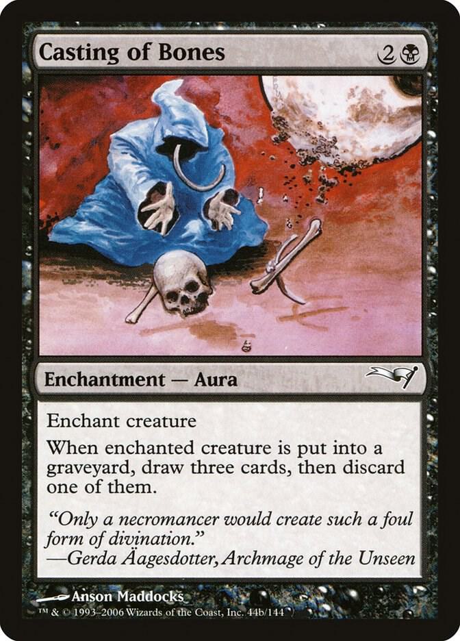 Casting of Bones 44b card from Coldsnap Theme Deck Reprints