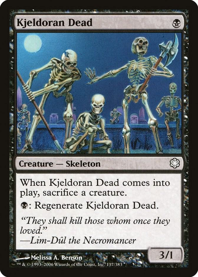 Kjeldoran Dead 137 card from Coldsnap Theme Deck Reprints