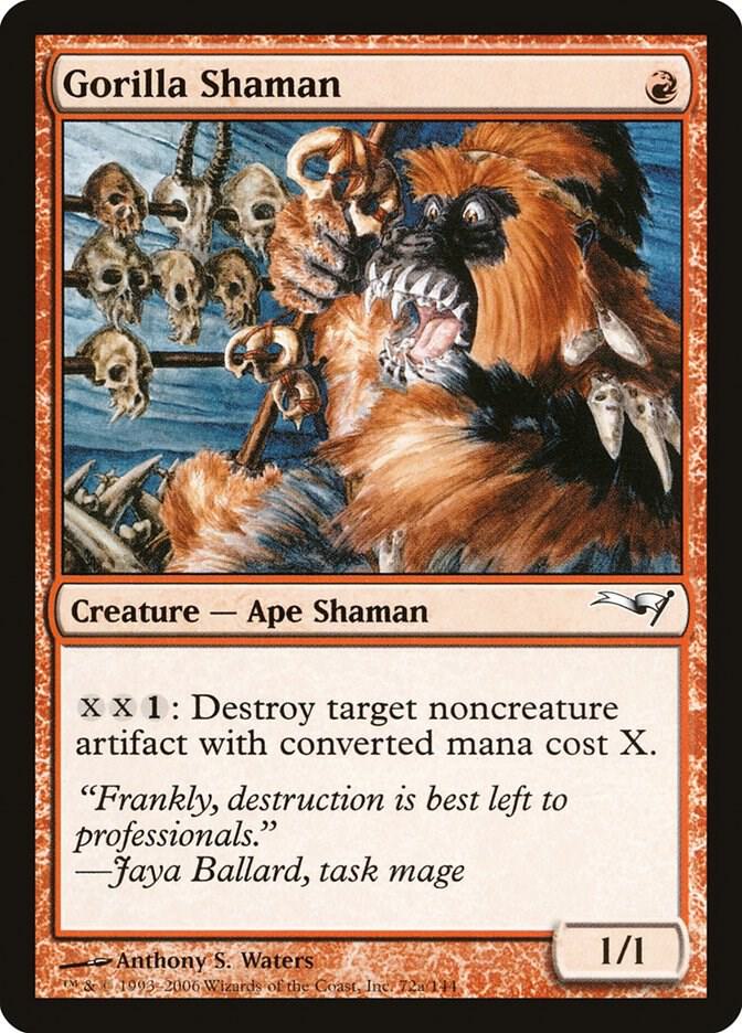 Gorilla Shaman 72a card from Coldsnap Theme Deck Reprints
