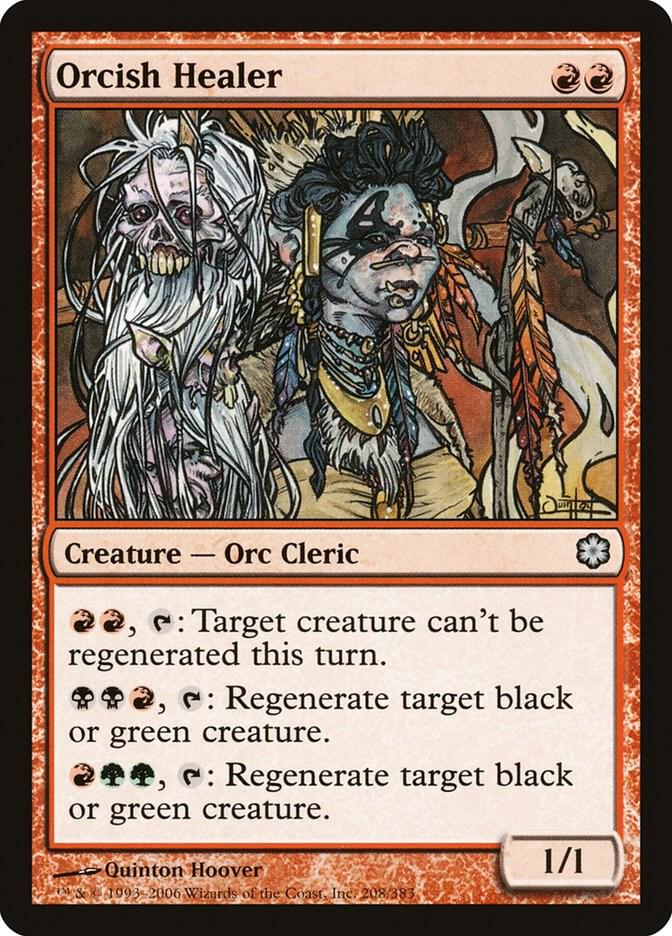Orcish Healer 208 card from Coldsnap Theme Deck Reprints