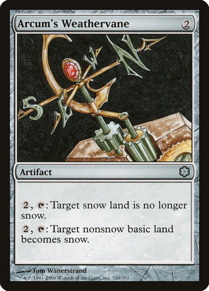Arcum's Weathervane 310 card from Coldsnap Theme Deck Reprints