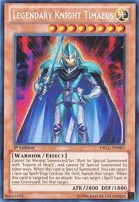 Legendary Knight Timaeus DRLG-EN001 card from Dragons of Legend