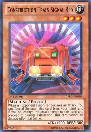 Construction Train Signal Red DRLG-EN038 card from Dragons of Legend