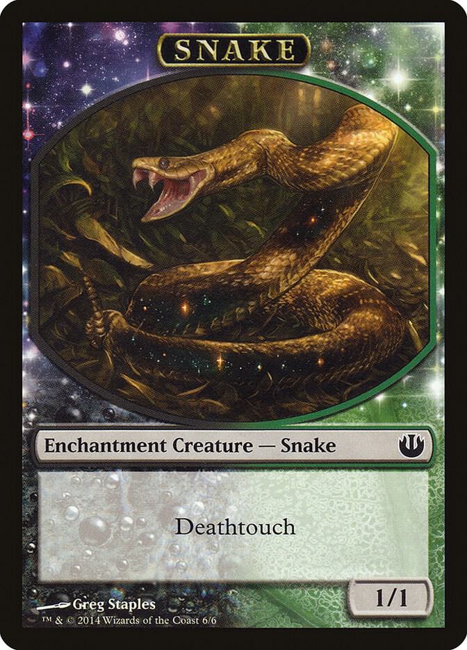 Snake Token 6 card from Journey Into Nyx