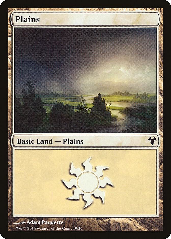 Plains 19 card from Magic Modern Event Deck