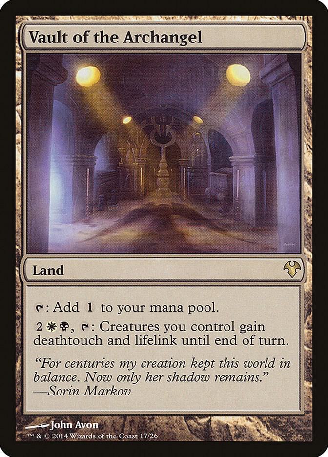 Vault of the Archangel 17 card from Magic Modern Event Deck