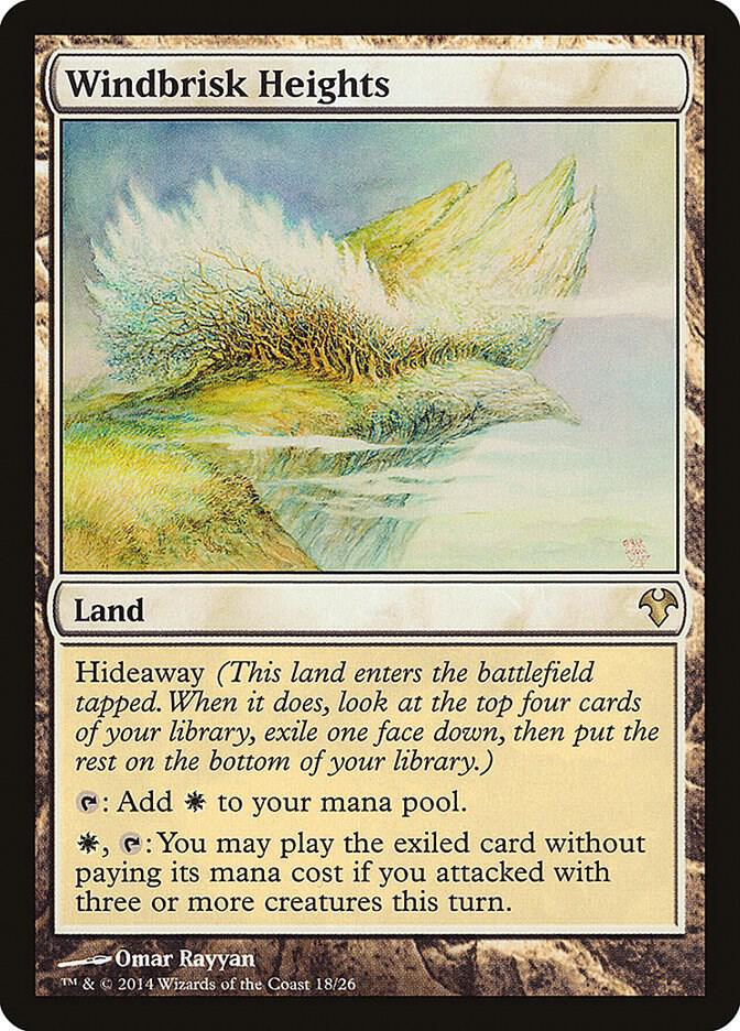Windbrisk Heights 18 card from Magic Modern Event Deck