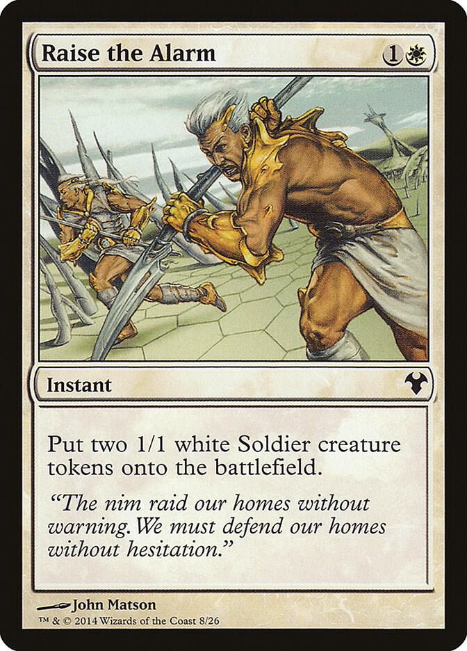 Raise the Alarm 8 card from Magic Modern Event Deck