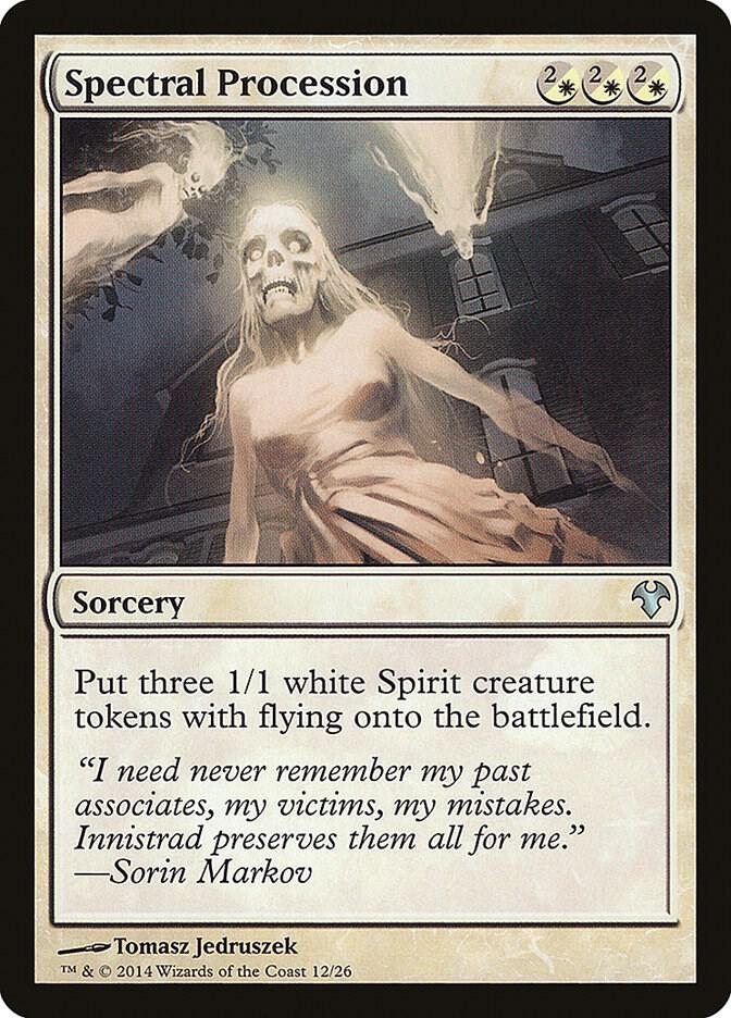 Spectral Procession 12 card from Magic Modern Event Deck