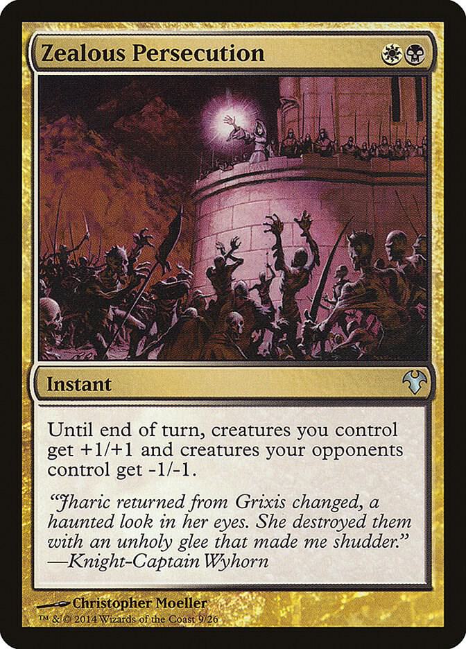 Zealous Persecution 9 card from Magic Modern Event Deck