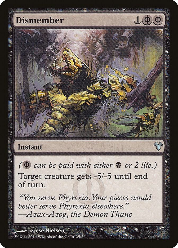 Dismember 25 card from Magic Modern Event Deck