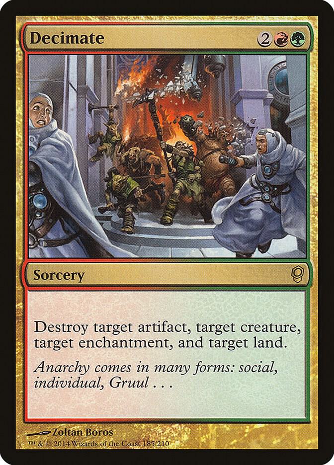 Decimate 185 card from Conspiracy