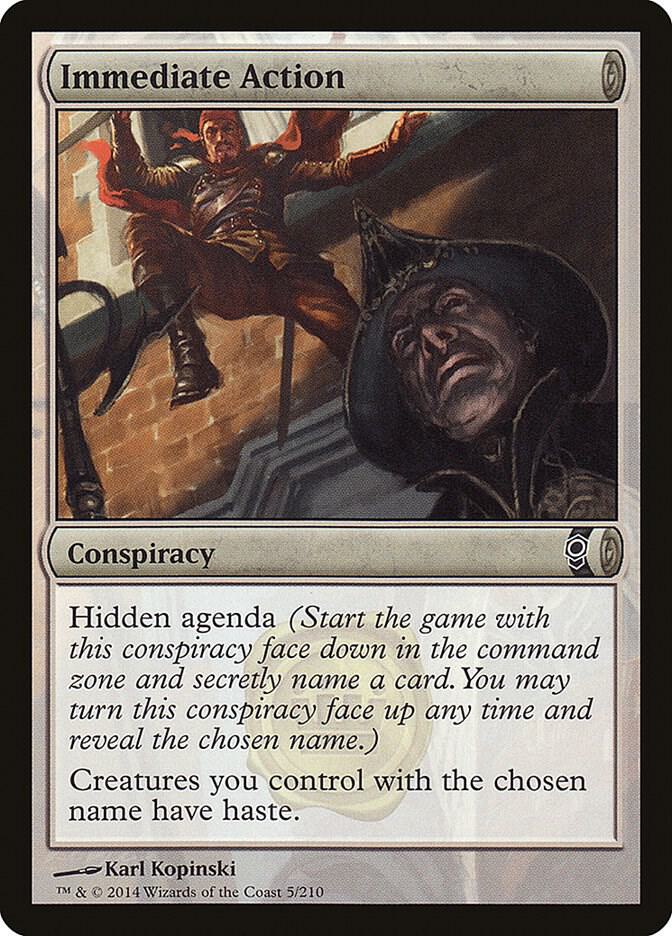 Immediate Action 5 card from Conspiracy