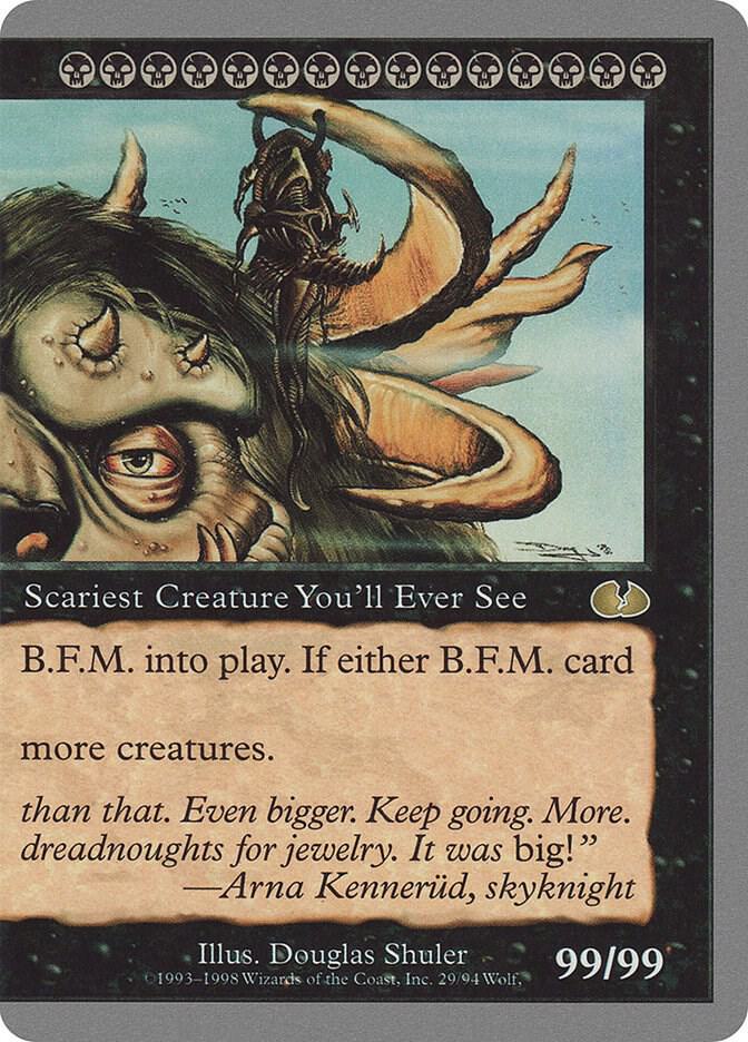 B.F.M. (Big Furry Monster) 29 card from Unglued