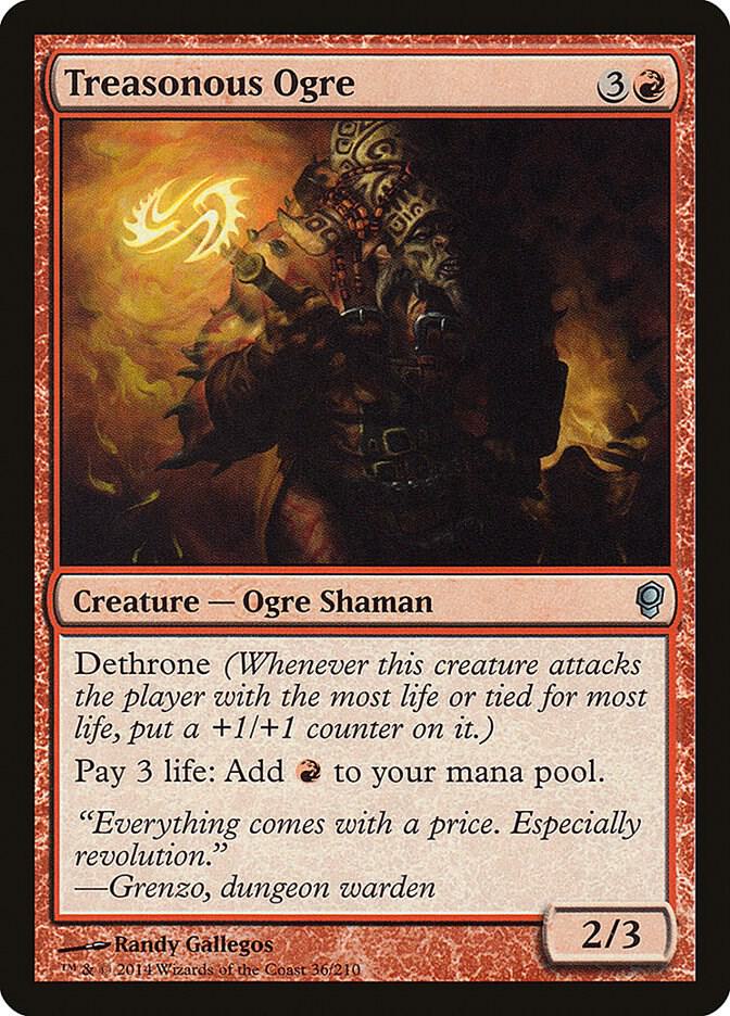 Treasonous Ogre 36 card from Conspiracy