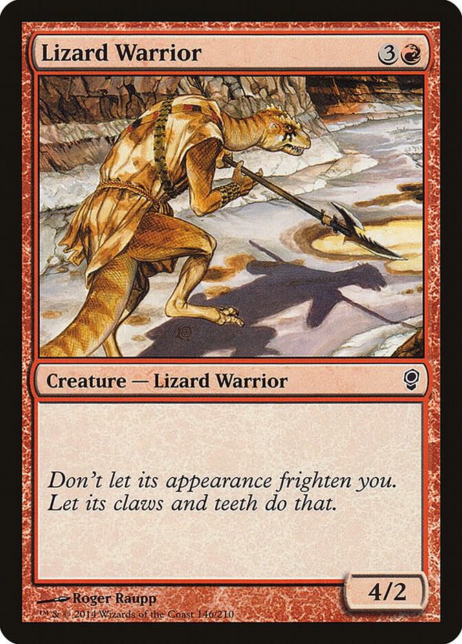 Lizard Warrior 146 card from Conspiracy