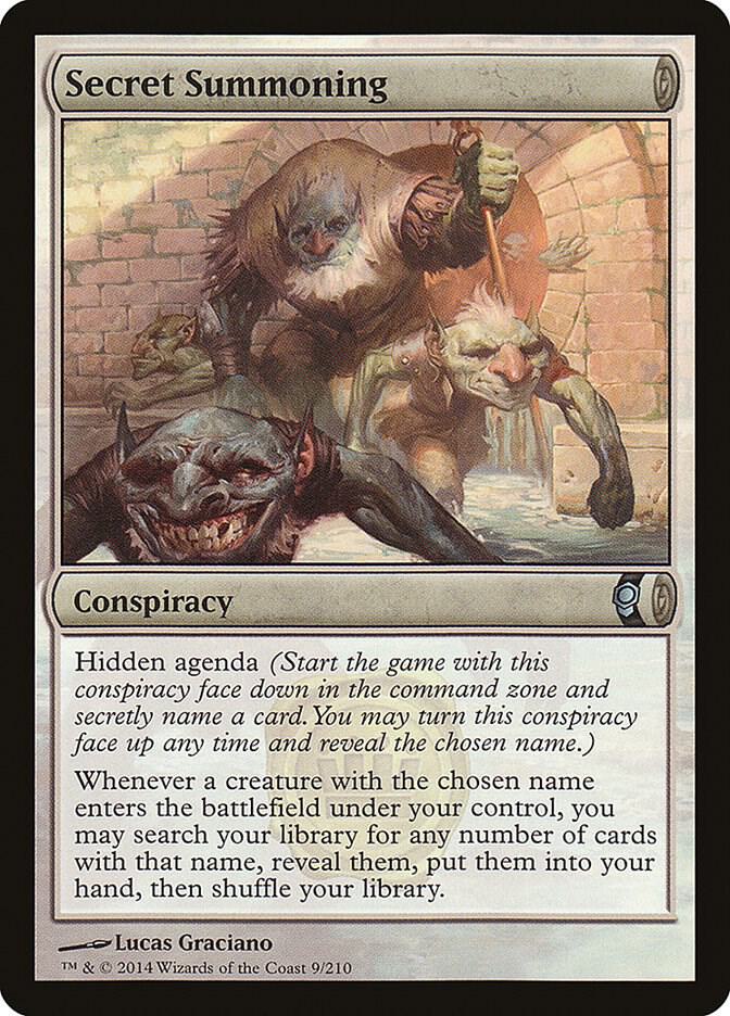 Secret Summoning 9 card from Conspiracy