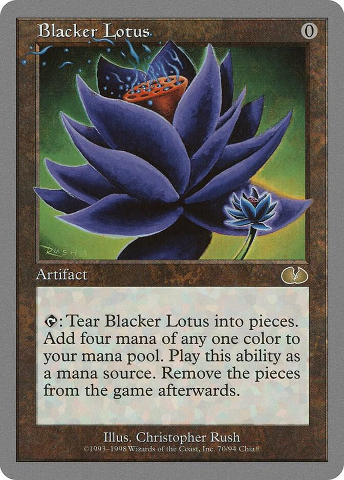 Blacker Lotus 70 card from Unglued
