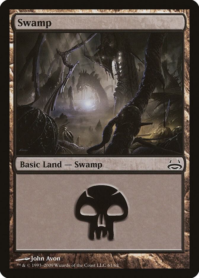 Swamp 61 card from Duel Decks: Divine vs. Demonic