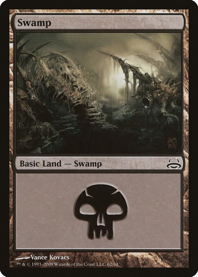 Swamp 62 card from Duel Decks: Divine vs. Demonic