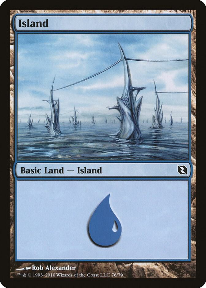 Island 76 card from Duel Decks: Elspeth vs. Tezzeret