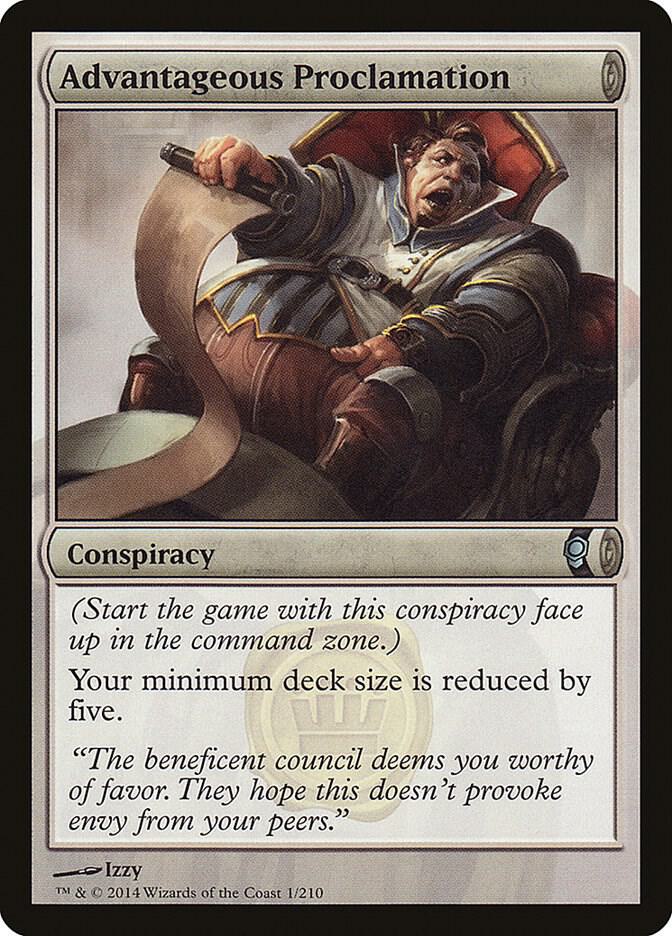 Advantageous Proclamation 1 card from Conspiracy
