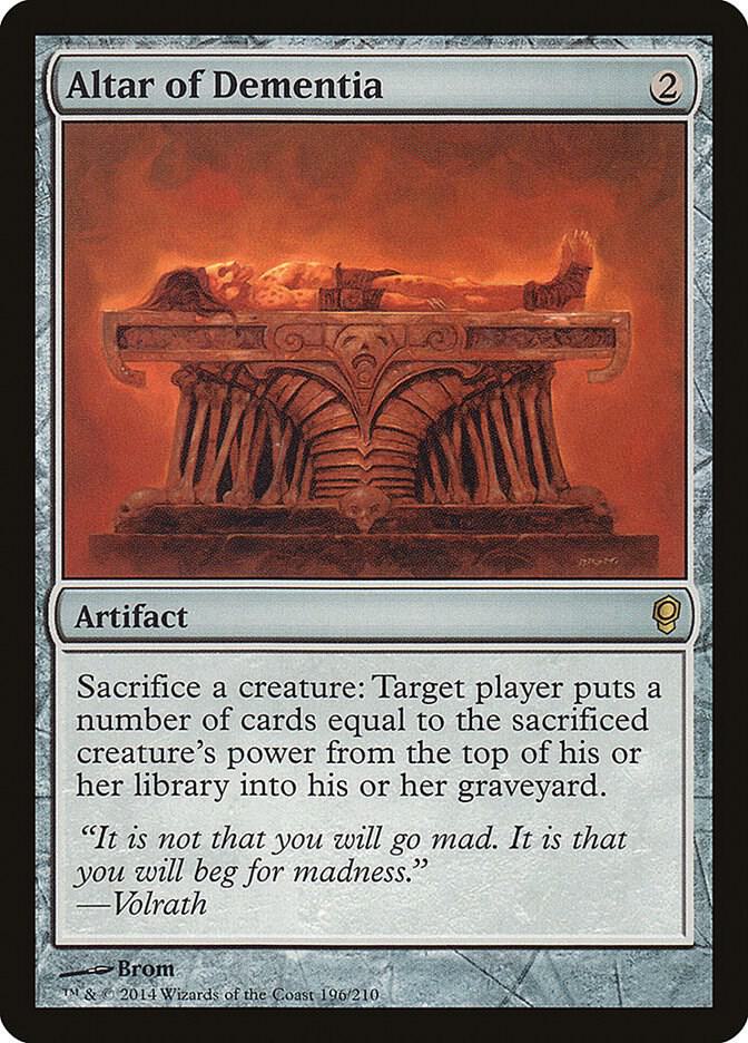 Altar of Dementia 196 card from Conspiracy