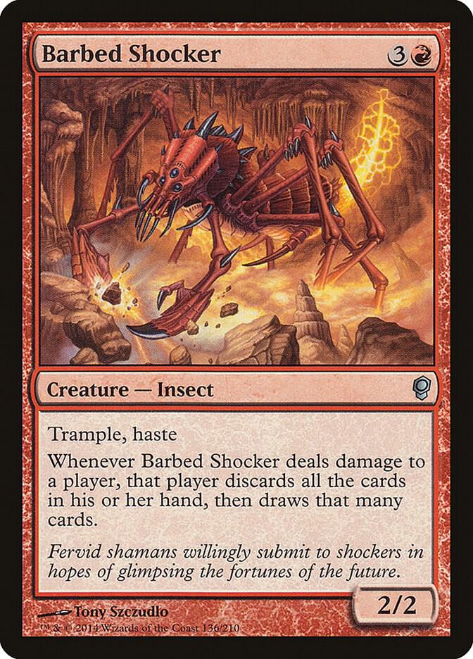 Barbed Shocker 136 card from Conspiracy
