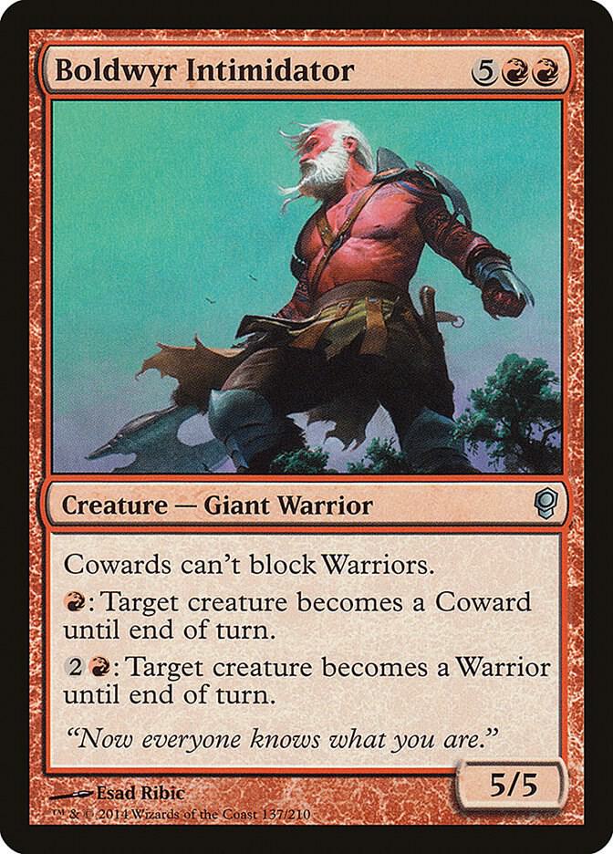 Boldwyr Intimidator 137 card from Conspiracy
