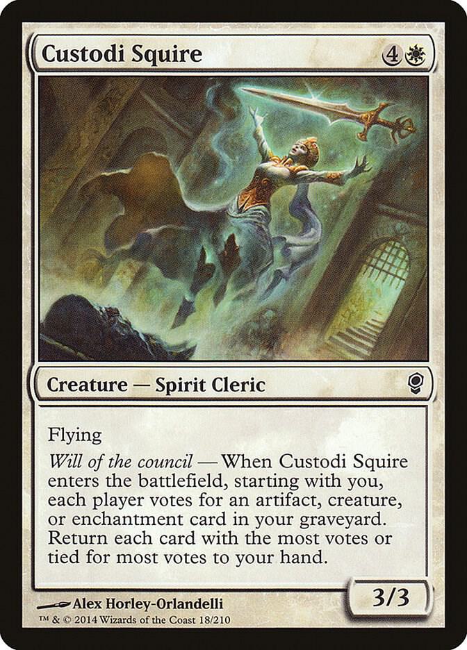 Custodi Squire 18 card from Conspiracy