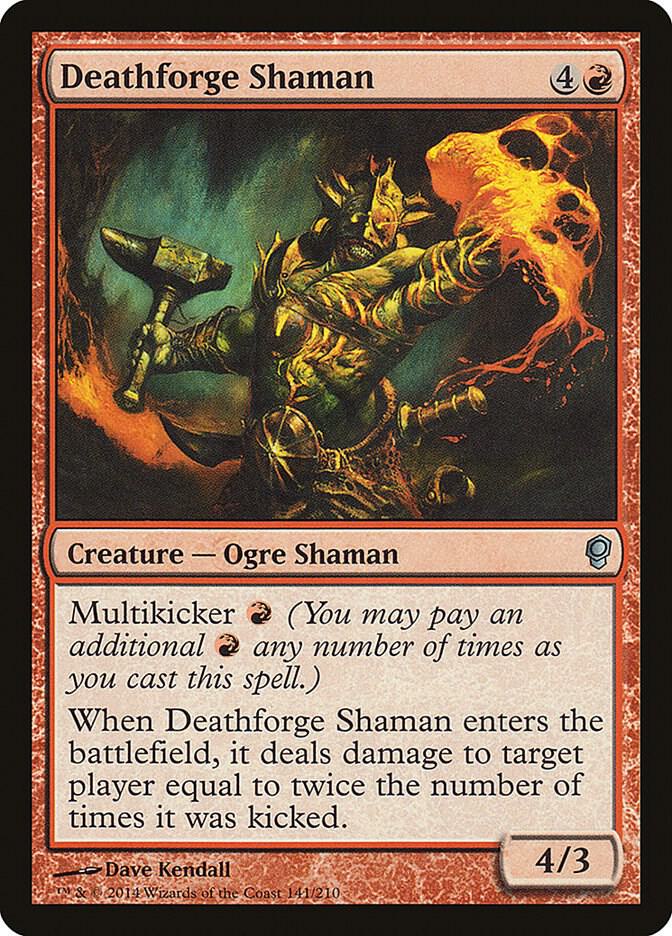 Deathforge Shaman 141 card from Conspiracy