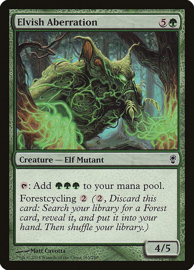 Elvish Aberration 163 card from Conspiracy