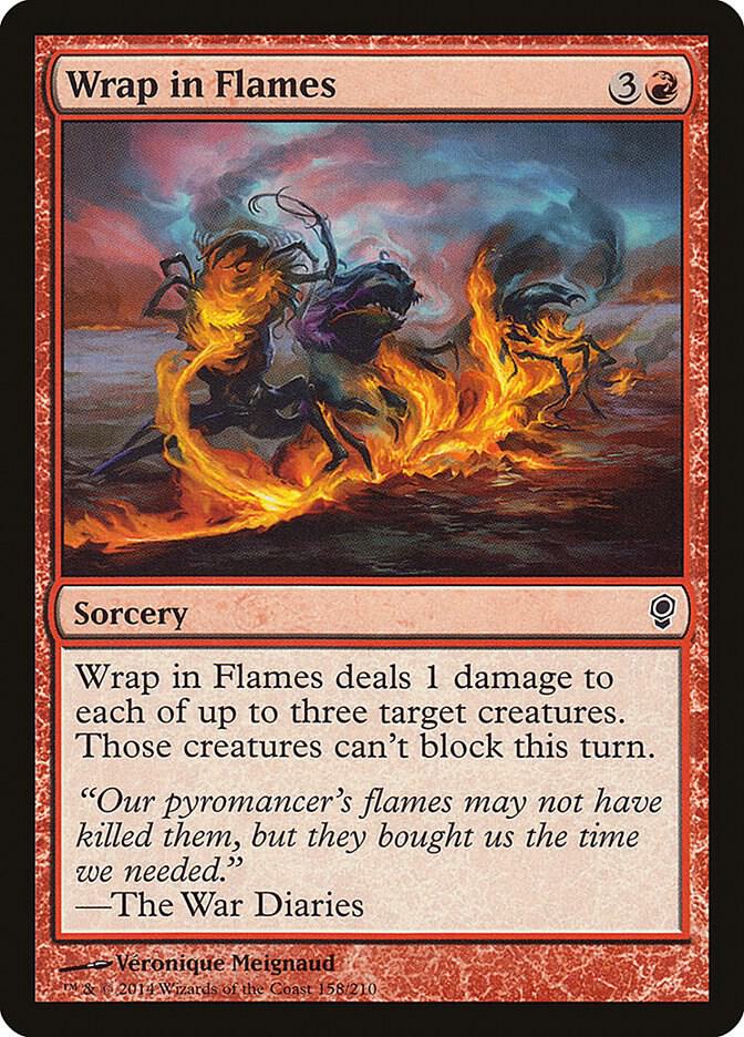 Wrap in Flames 158 card from Conspiracy