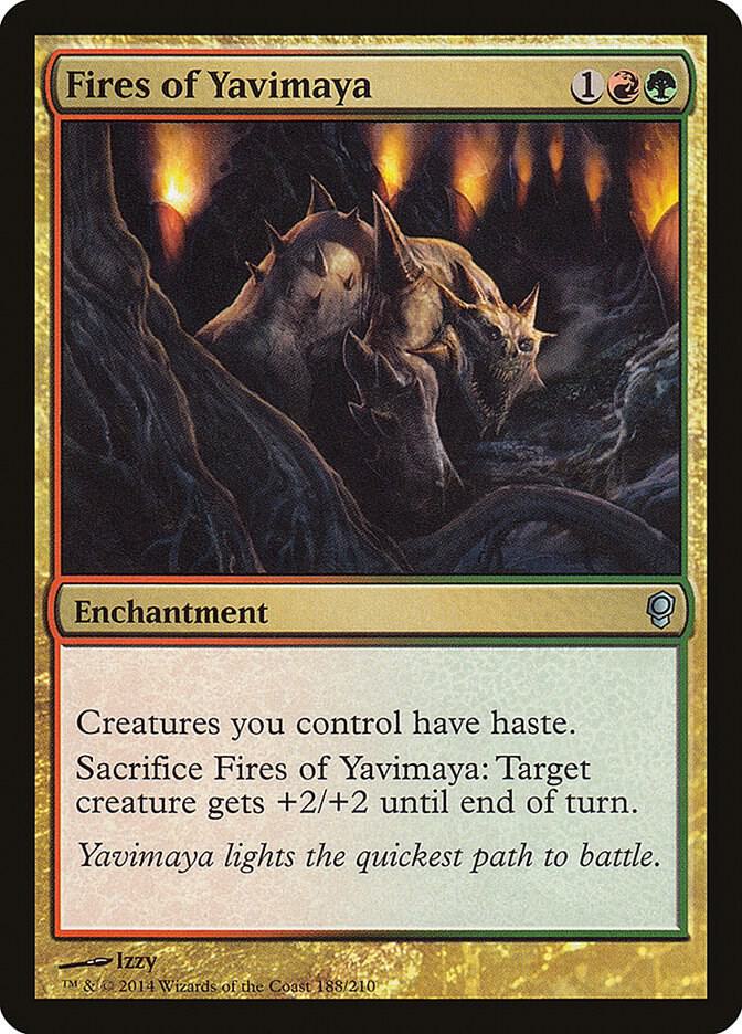 Fires of Yavimaya 188 card from Conspiracy