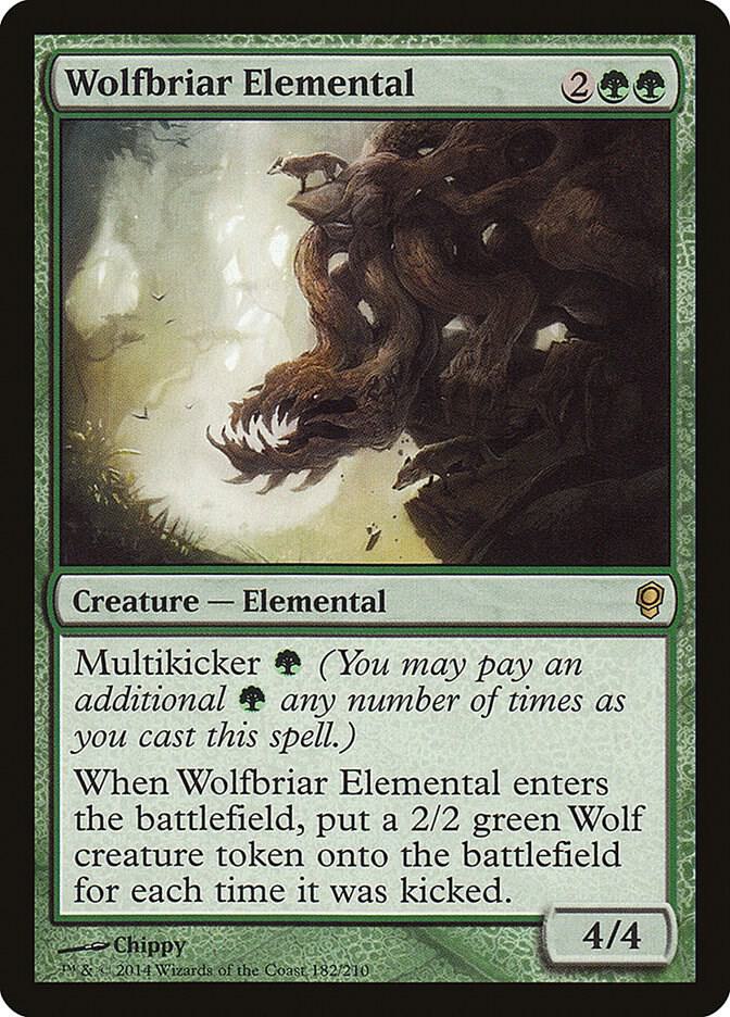 Wolfbriar Elemental 182 card from Conspiracy