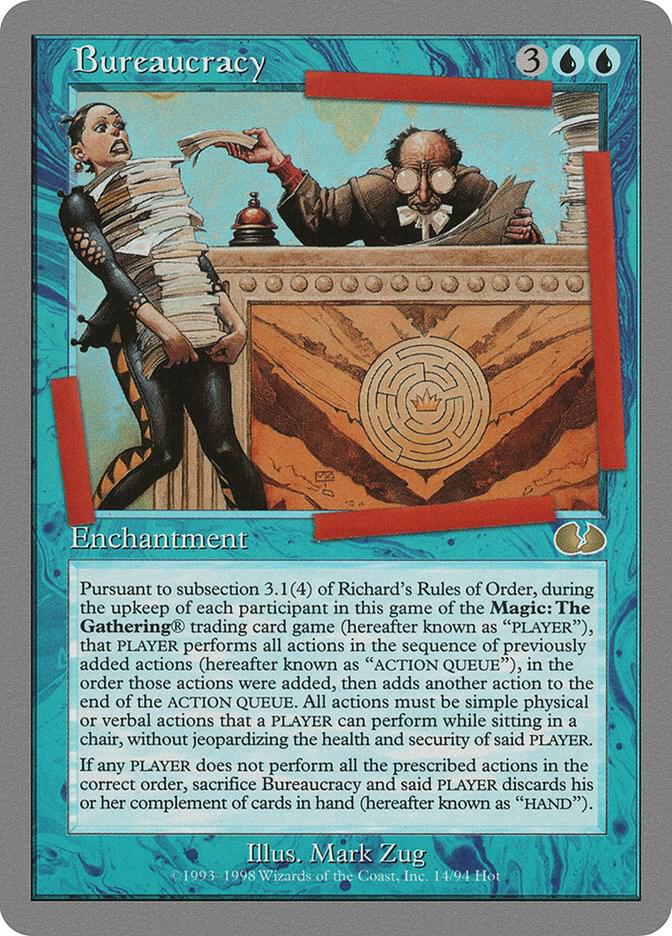 Bureaucracy 14 card from Unglued