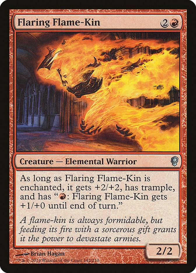 Flaring Flame-Kin 142 card from Conspiracy