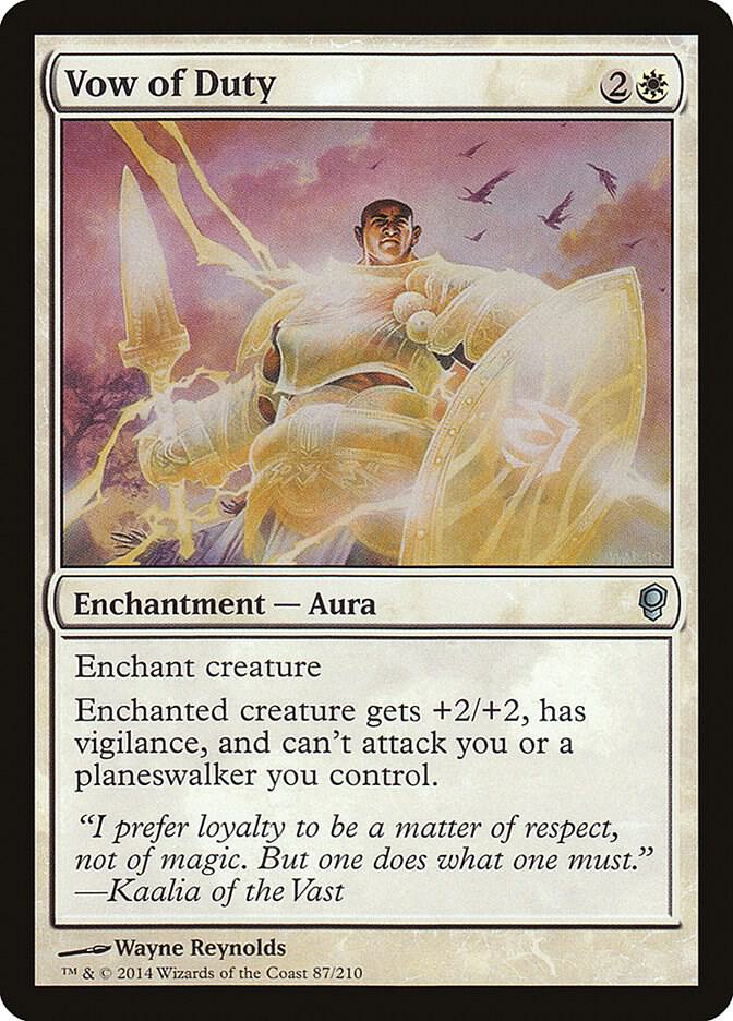 Vow of Duty 87 card from Conspiracy