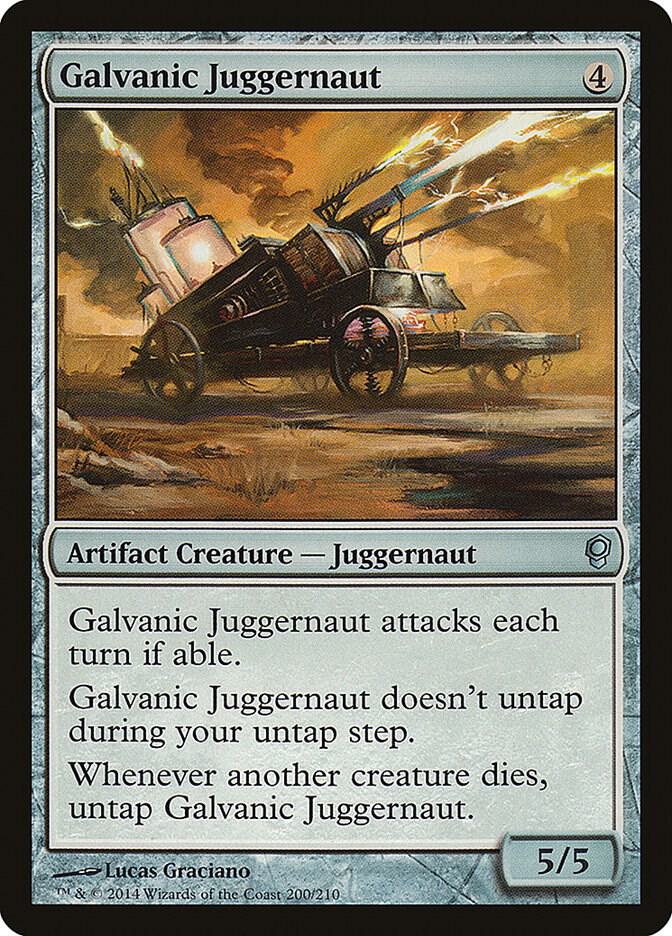 Galvanic Juggernaut 200 card from Conspiracy