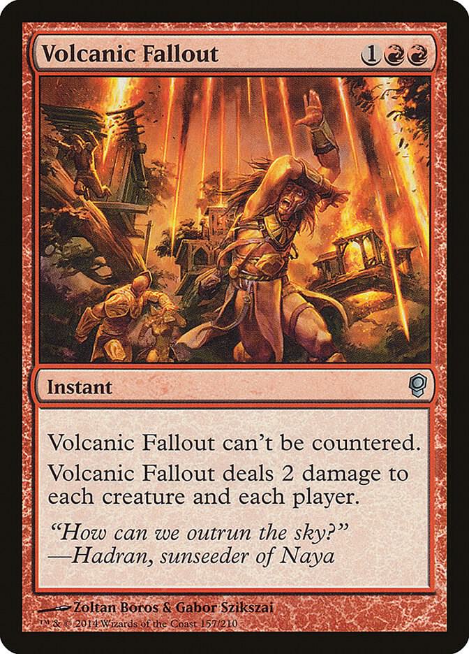 Volcanic Fallout 157 card from Conspiracy