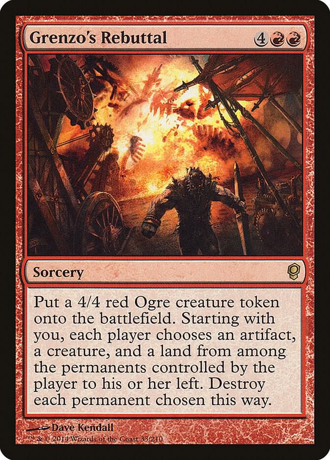 Grenzo's Rebuttal 33 card from Conspiracy
